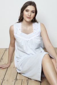 Wava Mercerised Jersey Sleeveless Nightdress